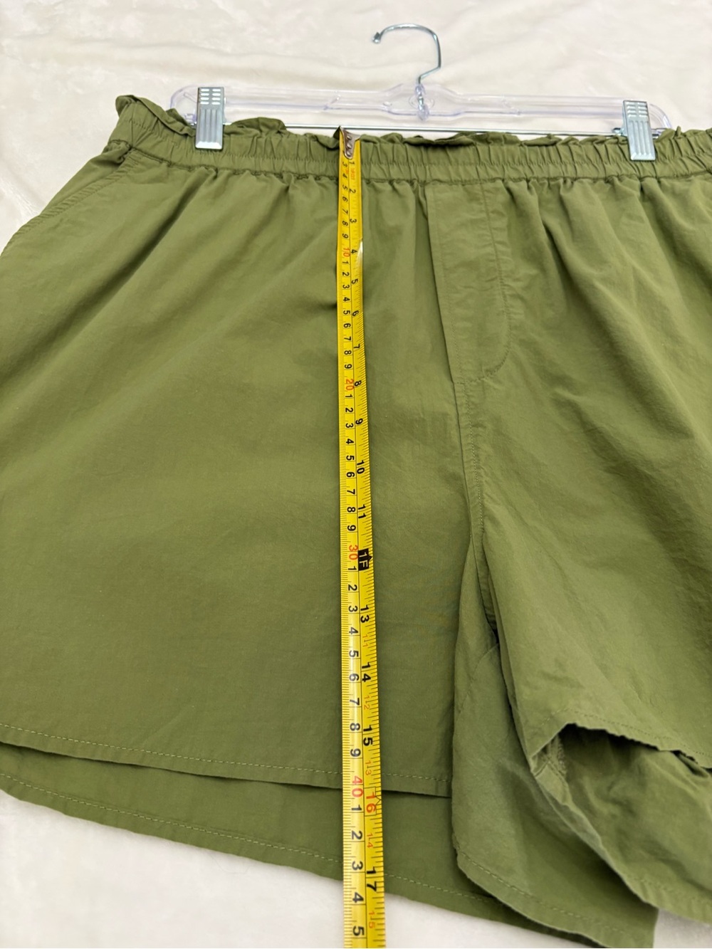 Madewell Olive Green High-Waist Women’s Shorts - Picture 7 of 8